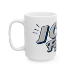Retro Script Coffee Mug – Ceramic Gamer Drinkware