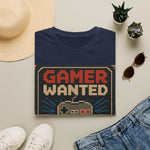 Gamer Wanted T-Shirt – Retro Pixel Controller Tee