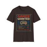 Gamer Wanted T-Shirt – Retro Pixel Controller Tee