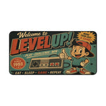 Level Up Retro Gaming Desk Mat – Large Mouse Pad