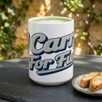 Retro Script Coffee Mug – Ceramic Gamer Drinkware