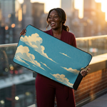 Retro Sky Desk Mat – Large Gaming Mouse Pad