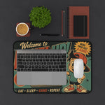 Level Up Retro Gaming Desk Mat – Large Mouse Pad