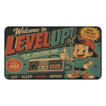 Level Up Retro Gaming Desk Mat – Large Mouse Pad